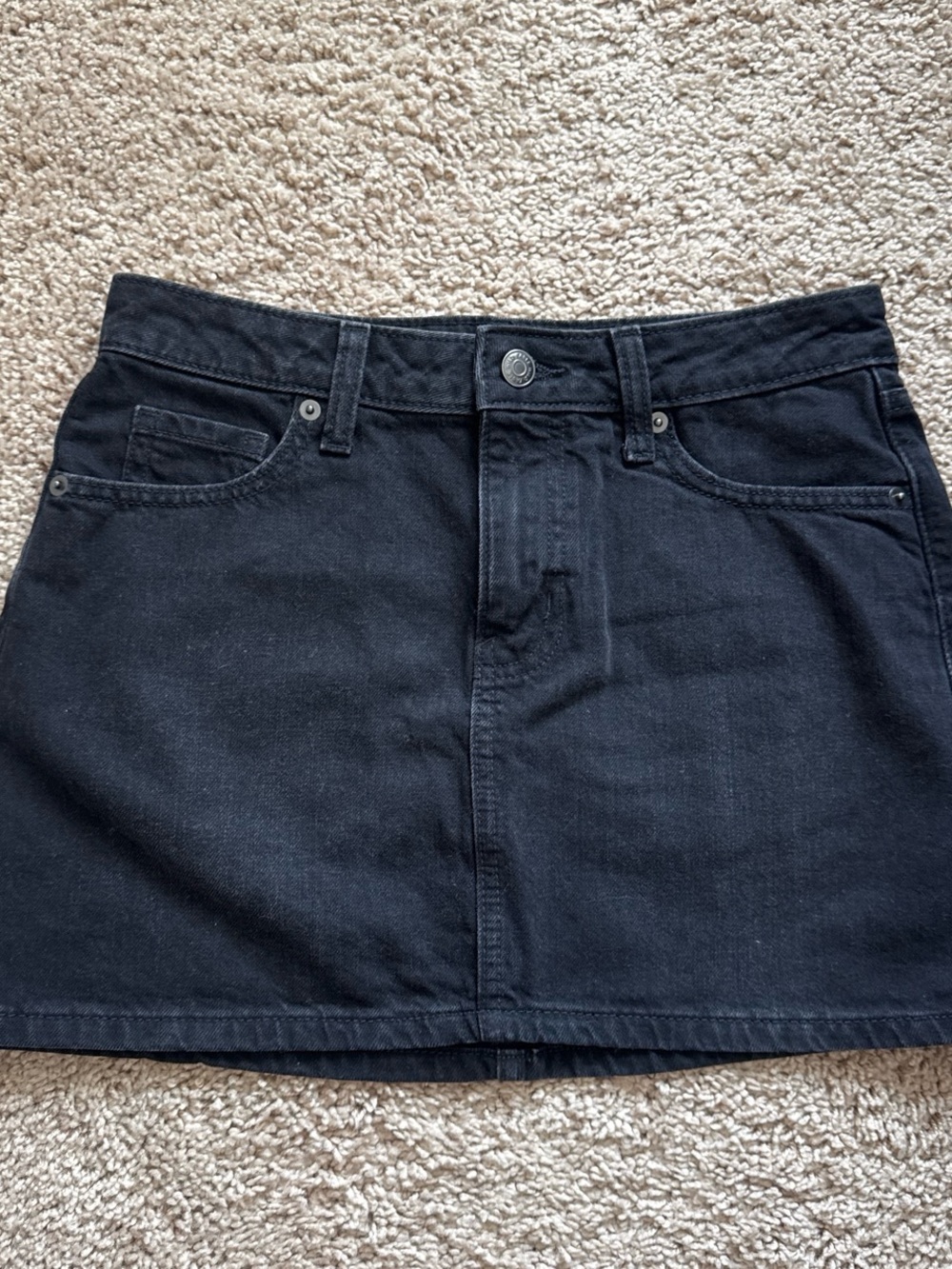 Wild Fable black denim skirt